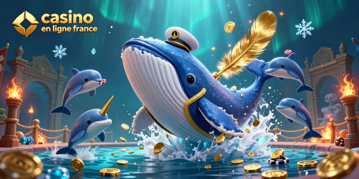 Jouez au casino en ligne France avec des personnages sous-marins amusants en pleine action.