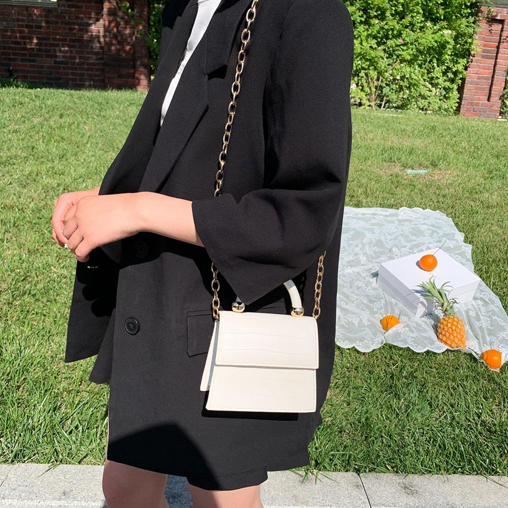 Luxury Stone Pattern Mini PU Leather Crossbody Bag For Women Shoulder Messenger Handbags 2020 Chain Travel Phone Purses Totes - MyJewerlyPlug