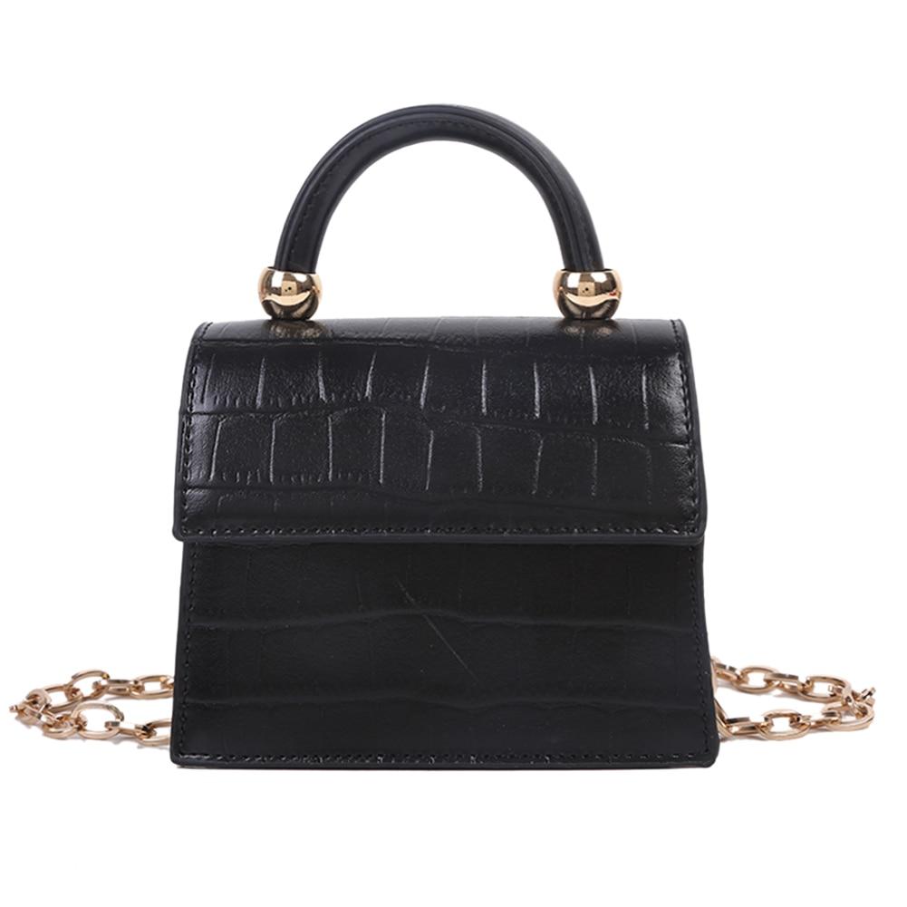 Luxury Stone Pattern Mini PU Leather Crossbody Bag For Women Shoulder Messenger Handbags 2020 Chain Travel Phone Purses Totes - MyJewerlyPlug