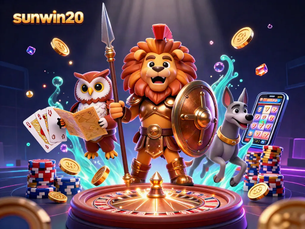 Win big with sunwin20 as the Spartan lion, owl strategist, and greyhound messenger lead you through a thrilling casino adventure!
