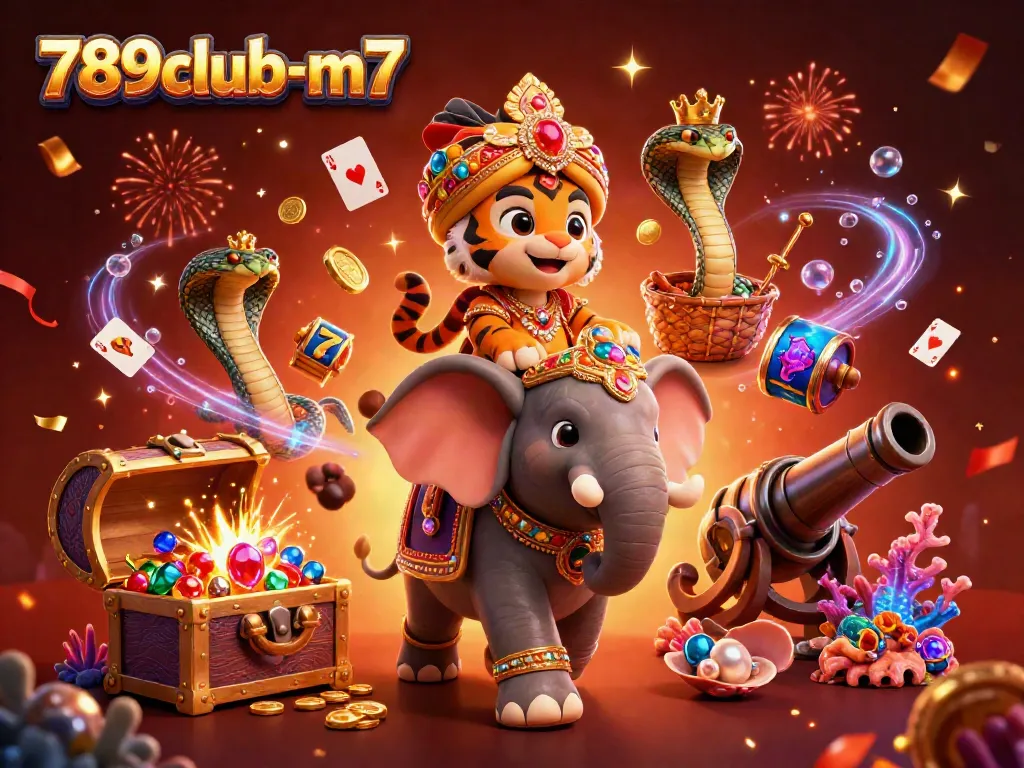 Experience the vibrant world of 789club-m7 with a dynamic casino-themed celebration.