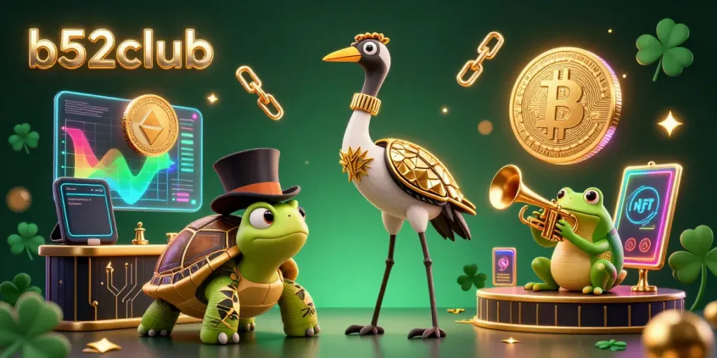 Experience b52club excitement with vibrant characters and enchanting casino elements.