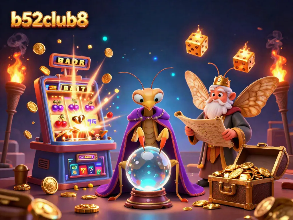 Experience thrilling gameplay at b52club8 with vibrant slot machine and enchanting characters!