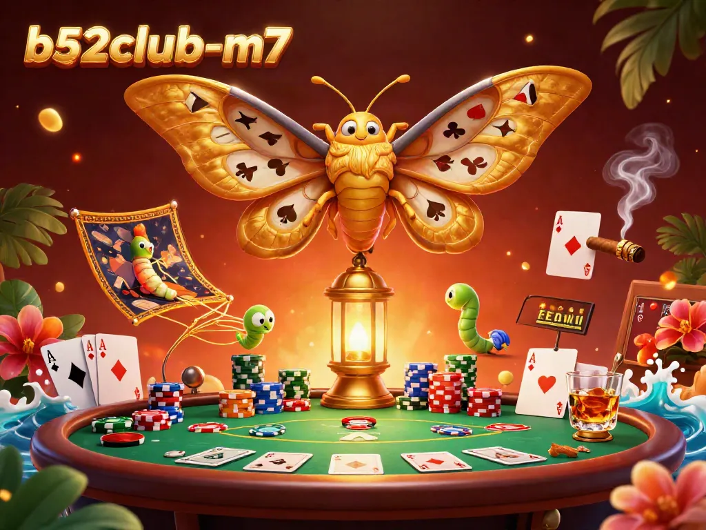 Experience thrilling poker action with b52club-m7, featuring a lavish casino scene