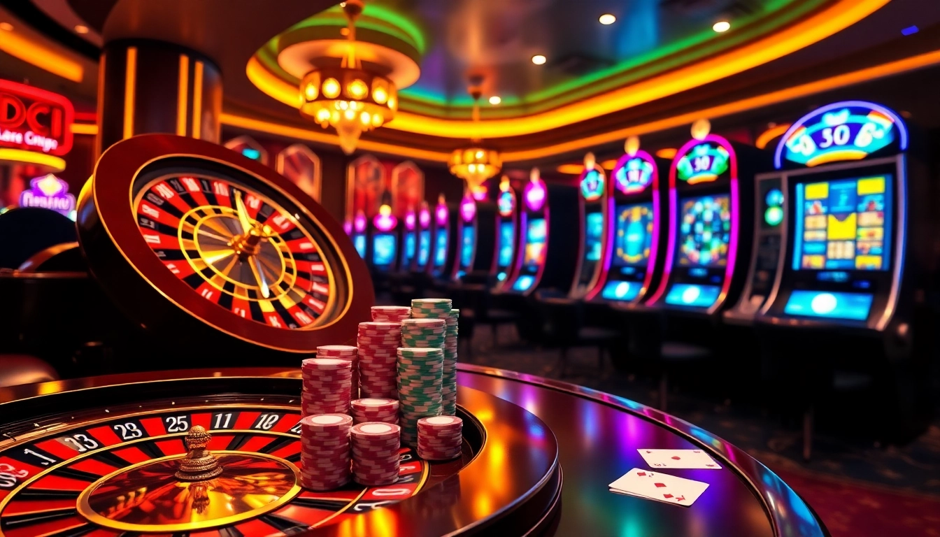 Experience high-stakes gaming with mv88 at luxurious casino tables and vibrant slot machines.