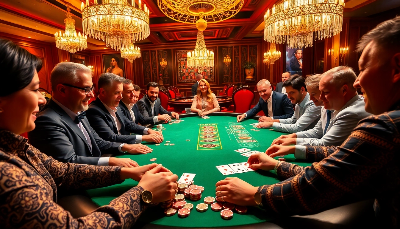 Nohu chips adding luxury to an exciting poker game, evoking an energetic casino atmosphere.