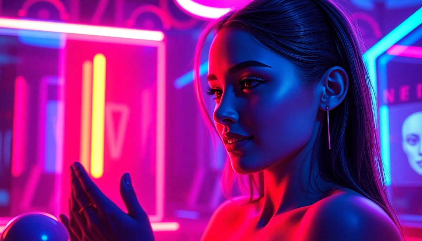 Engaging graphical chat interface featuring an AI character for ai nsfw chat.