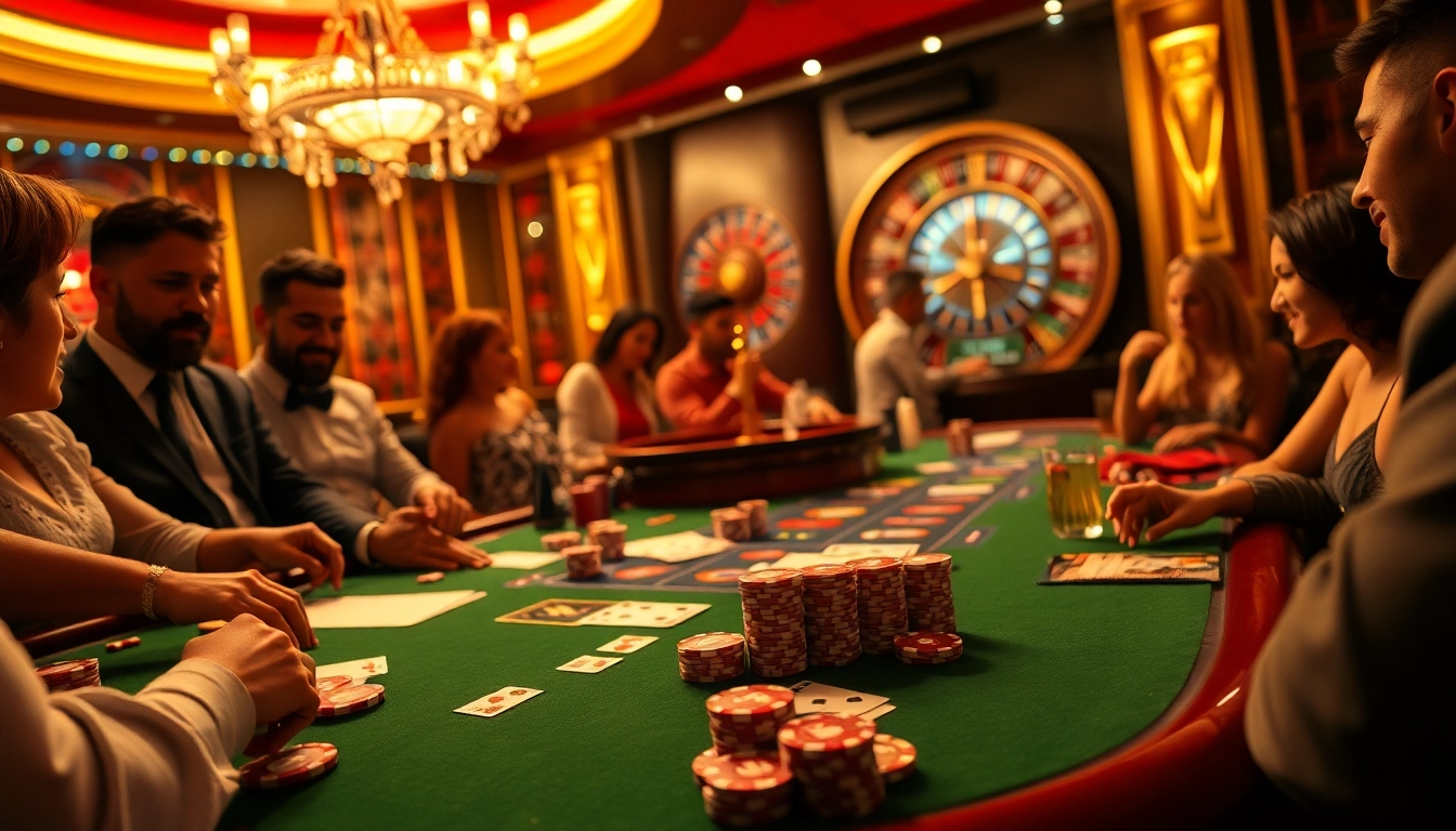 Exciting gameplay at a poker table featuring chips and cards at https://b52club.forum/.