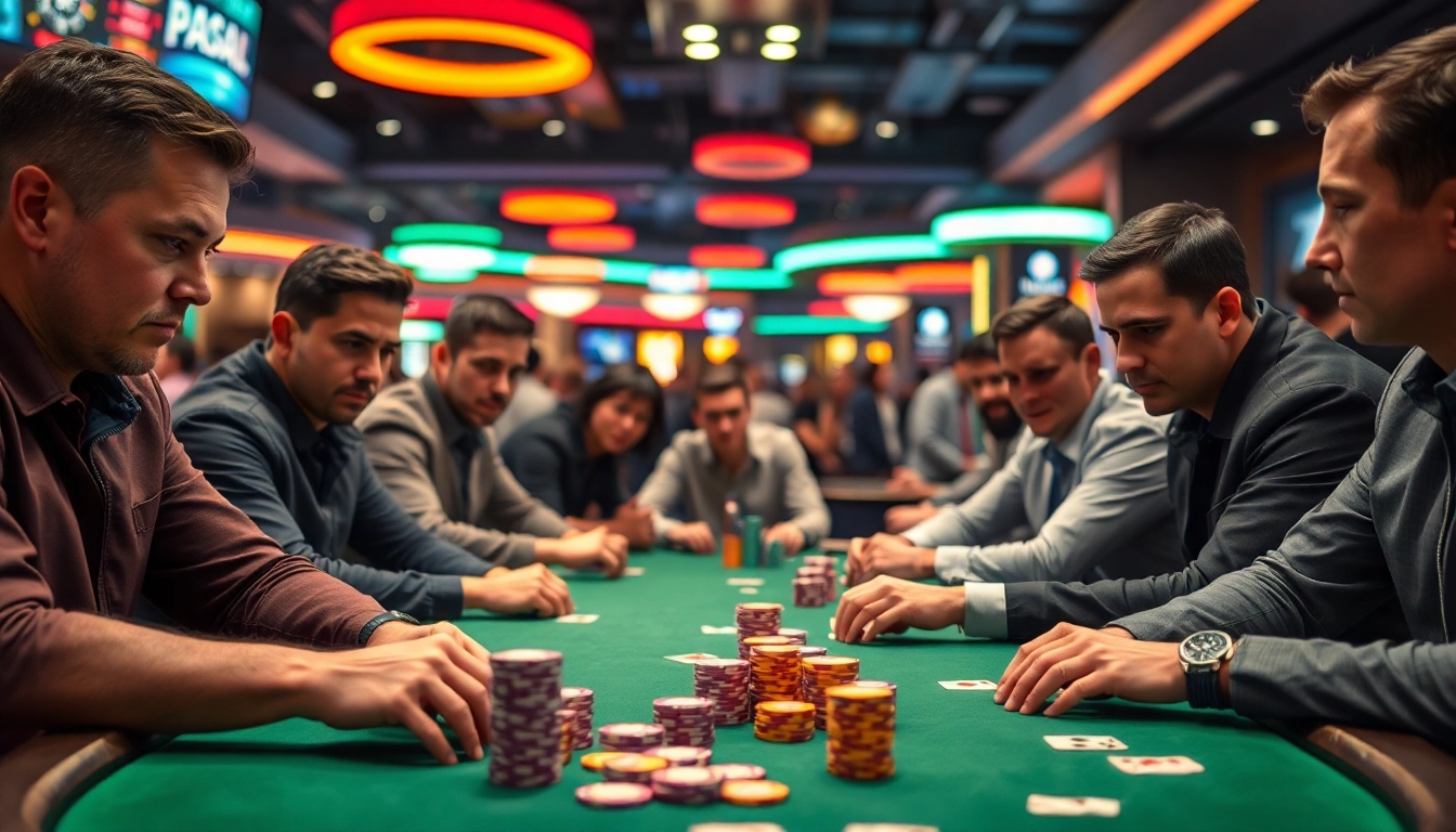 Les joueurs discutent leurs avis sur coinpoker lors d'une partie de poker animée.