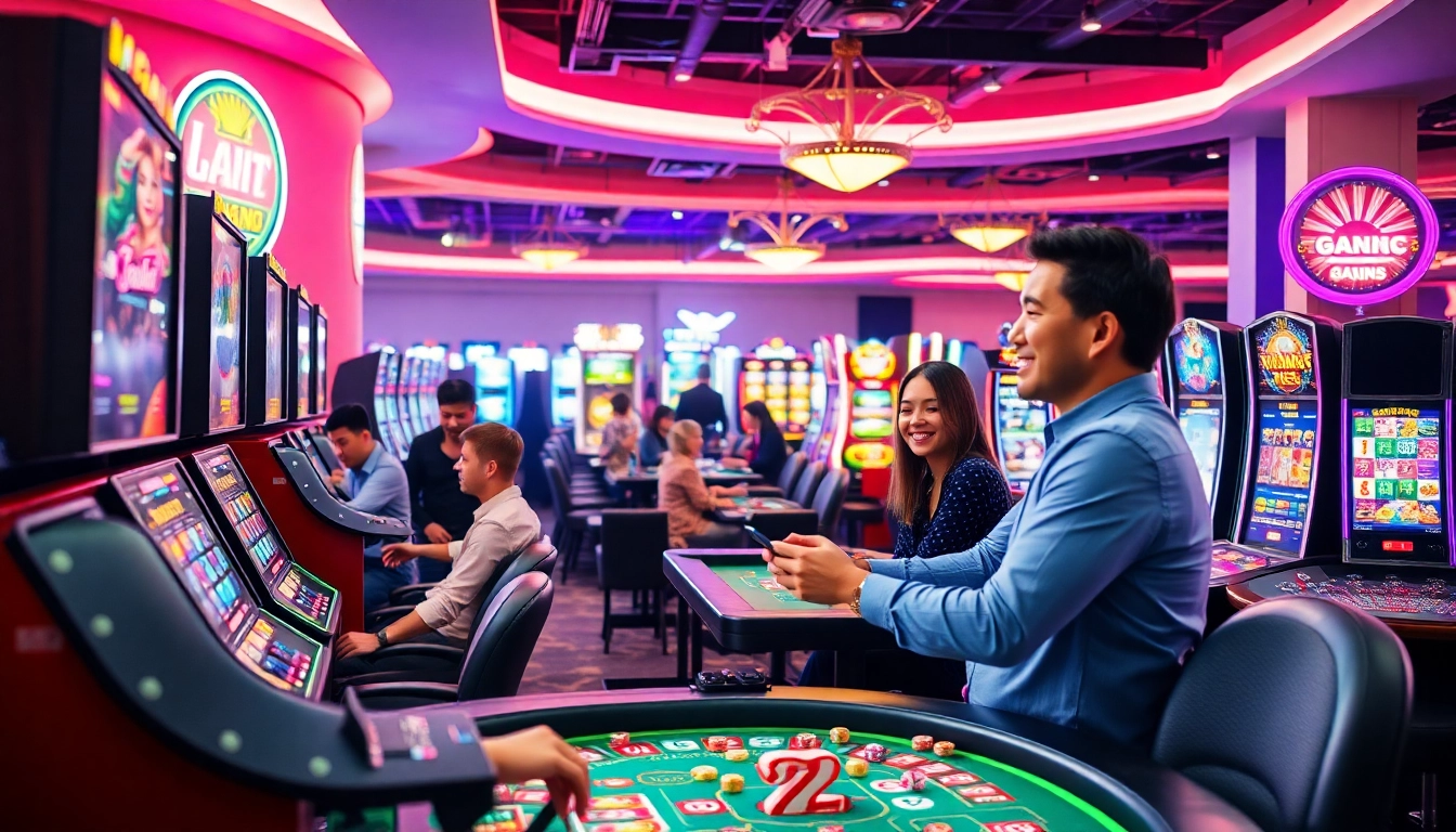 Jouez à des jeux passionnants dans un casino en ligne france rempli de couleurs et d'énergie.
