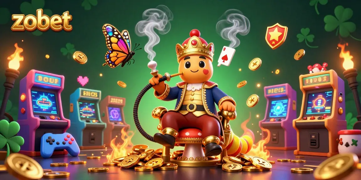 Experience winning at zobet with vibrant 3D casino scene illustrating fun gaming elements.