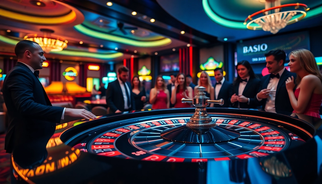 Placing a bet on site paris sportif retrait instantané at a bustling casino table.
