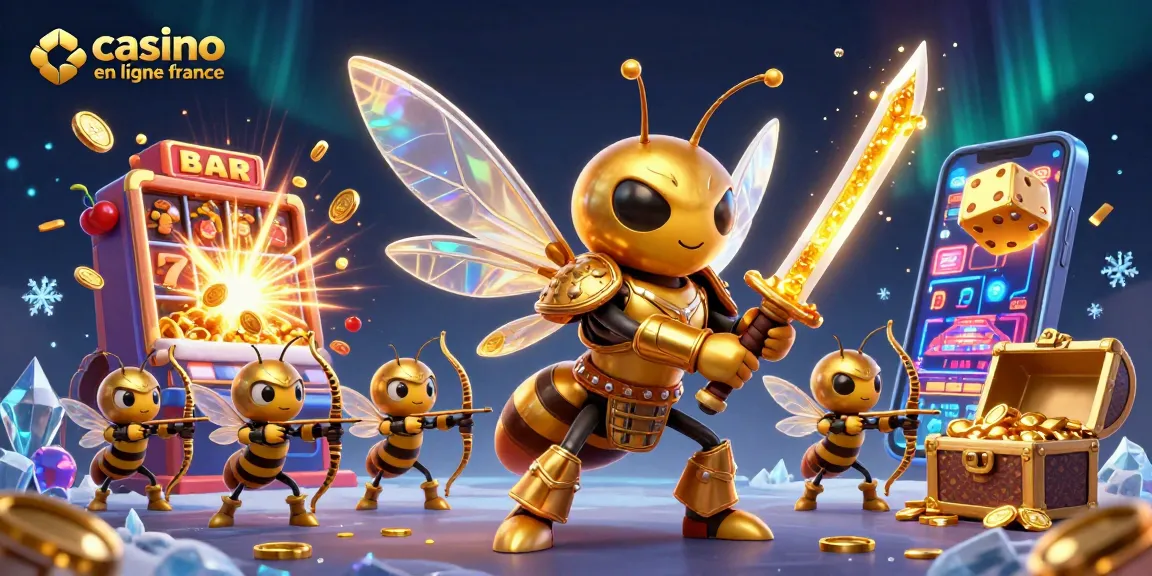 Découvrez l'univers captivant des jeux au casino en ligne France avec des machines à sous dorées et des jackpots scintillants.