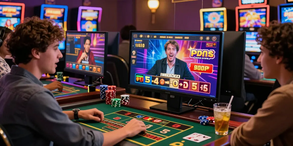 Casino en ligne France : joueurs captivés par des jeux variés sur une plateforme numérique lumineuse.