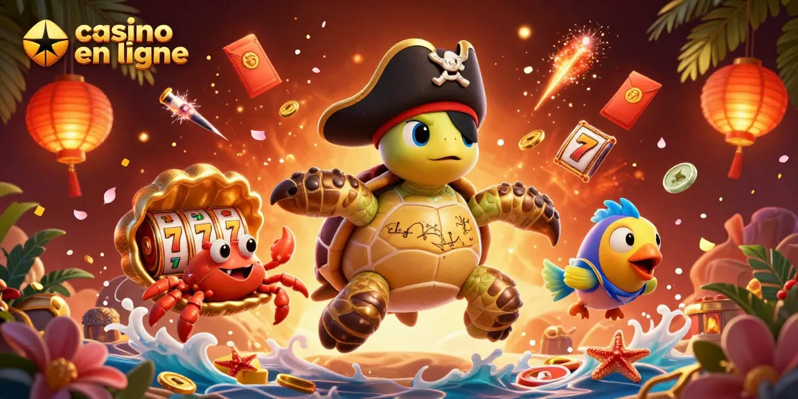 Découvrez le casino en ligne avec des tortues pirates et des trésors flottants.
