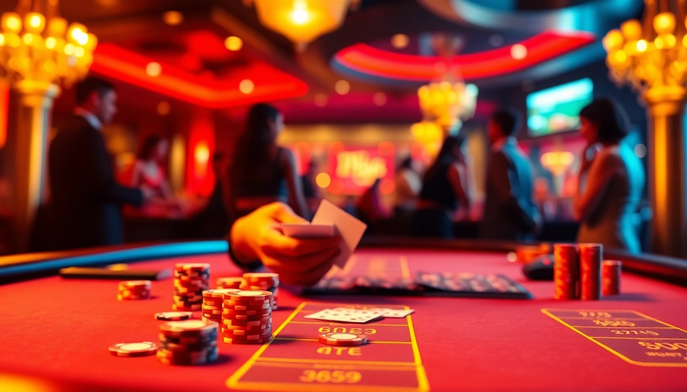 Gagnez au casino en ligne France avec une ambiance vibrante de jeux de table.