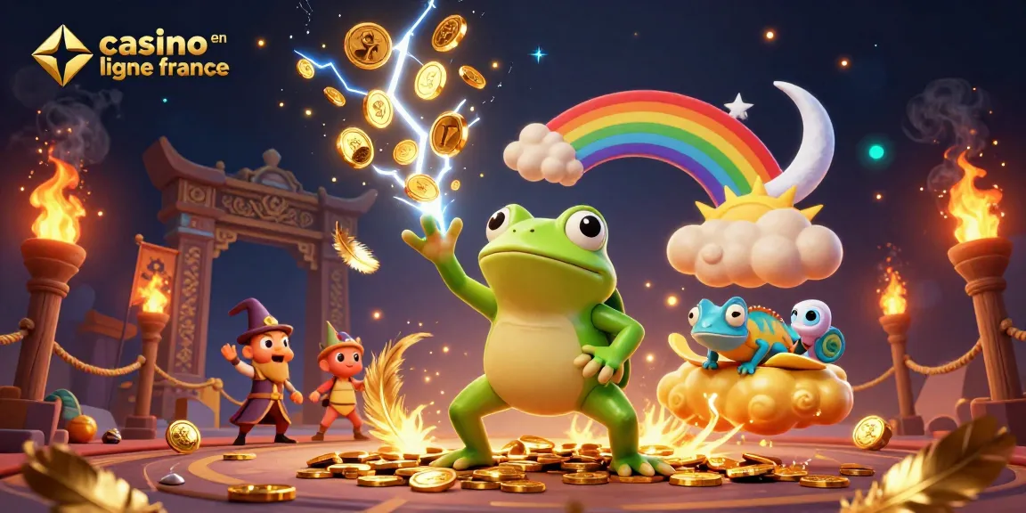 Le casino en ligne France offre une expérience immersive avec du frog wizard, de l'or et des chameleons.