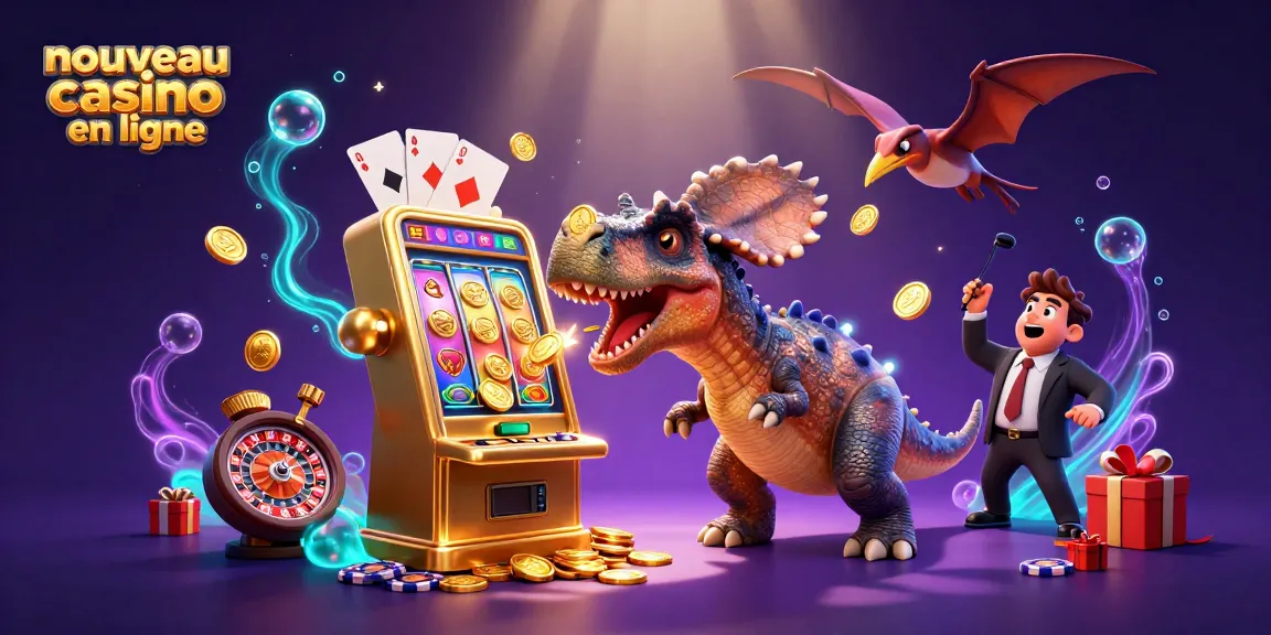 Découvrez le nouveau casino en ligne avec des animations cartoon captivantes, mêlant jeux de casino et dinosaures.