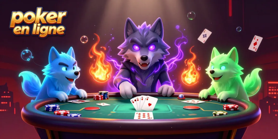 Jouer au poker en ligne avec une ambiance électrisante et des personnages captivants.